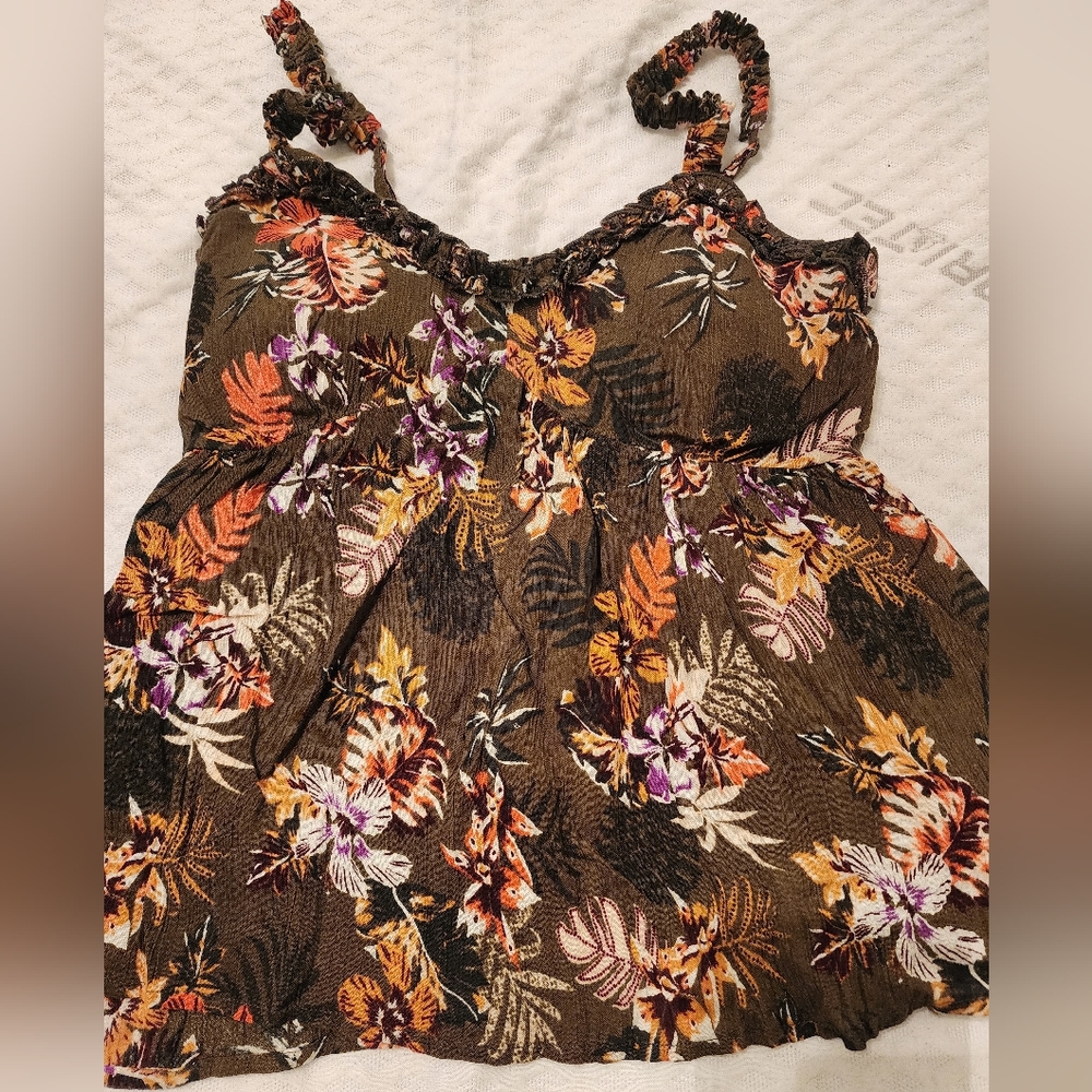 Teen Floral Tank Top- Small